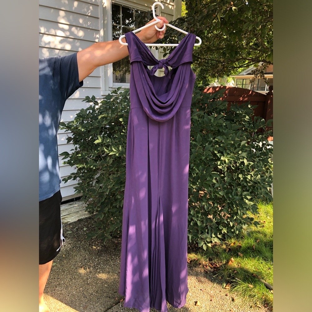 White by Vera Wang Amethyst Backless Tank Dress